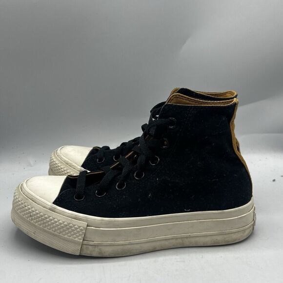 Converse Women Chuck Taylor by You Size 6.5 Platform Black/Brown Sneaker 171209C - Picture 4 of 11